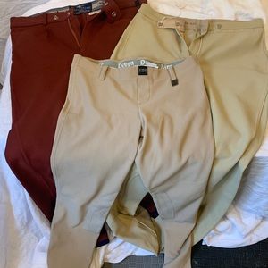 3 pairs of women’s equestrian pants